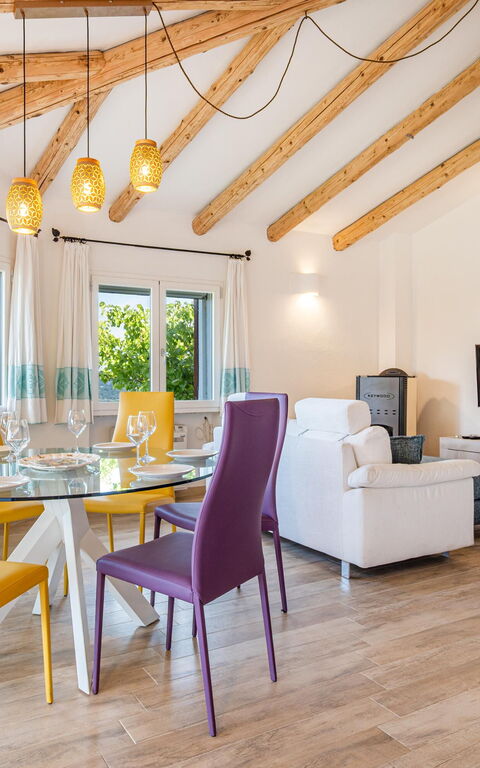 Villa Zephyros: Lunchroom, Woonkamer