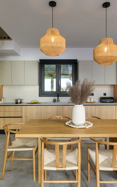 Villa Elais: Keuken, Lunchroom