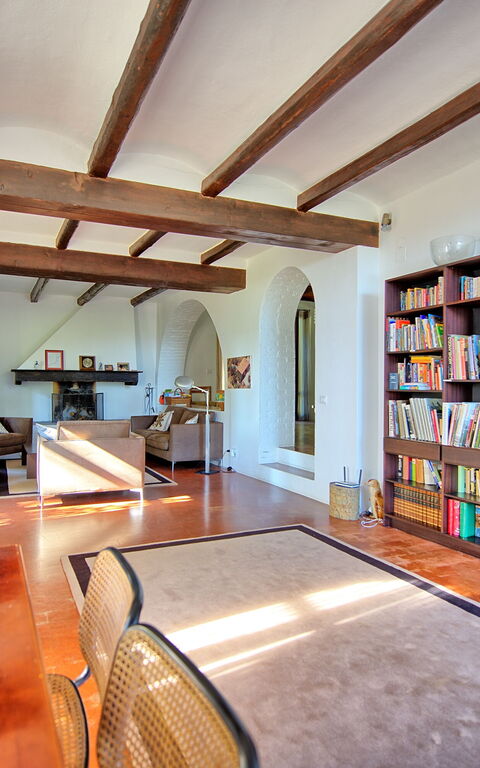 Villa Ulivacci: Woonkamer