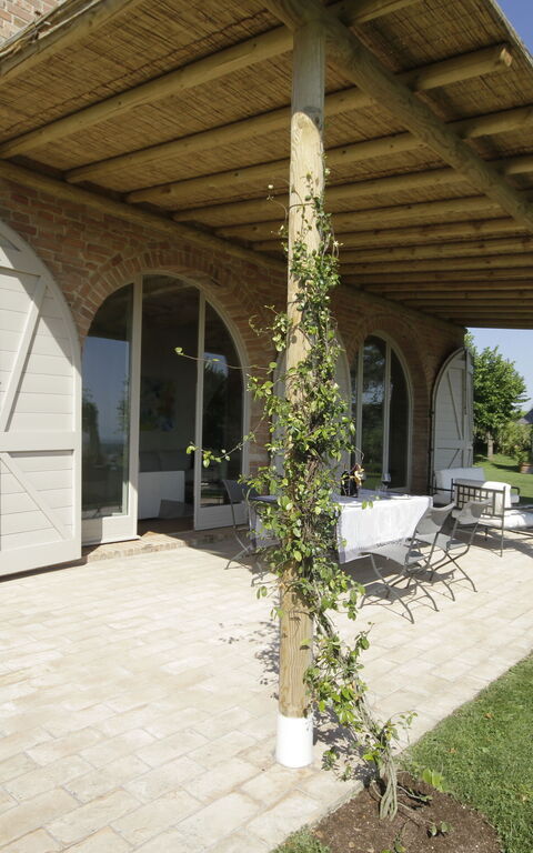 Villa Icario: Balkon / terras / patio, Buitenkanten, Buitenshuis, Tuin