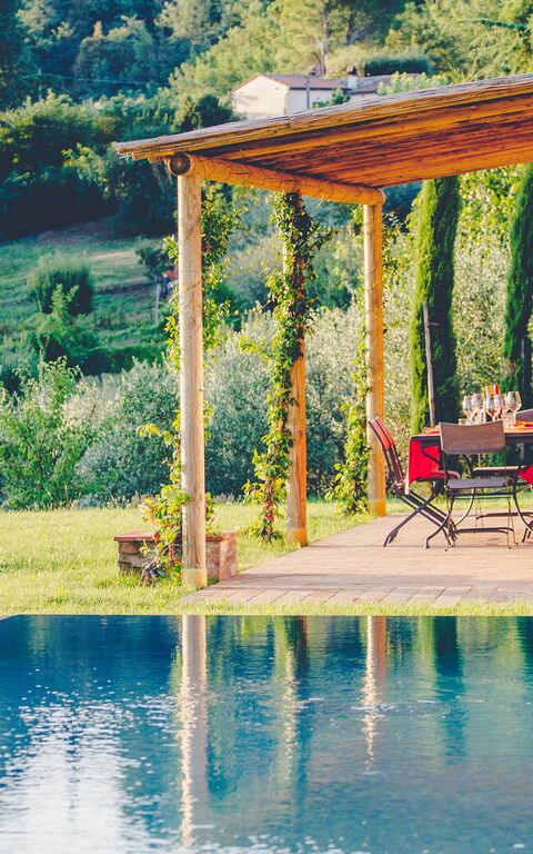 Villa Icario: Balkon / terras / patio, zwembad