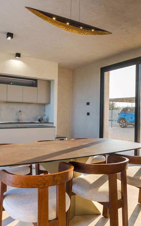 Eos Villa: Keuken, Lunchroom