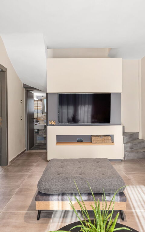 Villa Melia: Woonkamer