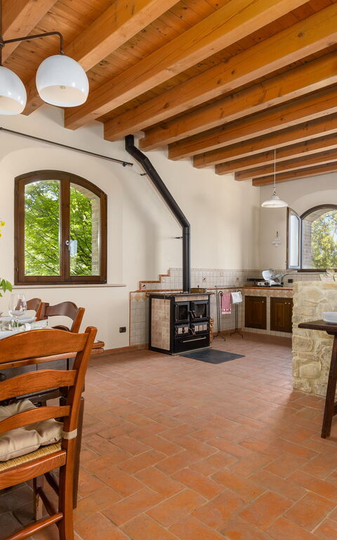Villa Belvedere San Bartolo: Keuken, Lunchroom