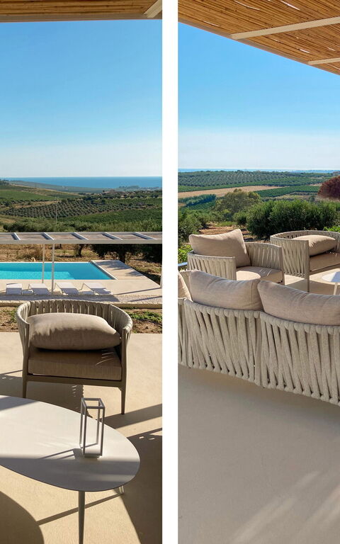 Terra di Bertolino: Balkon / terras / patio, Buitenkanten, Buitenshuis, Keer bekeken, zwembad