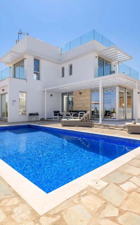 Mylos Lifestyle Seaview Villa #37: Buitenkanten, Buitenshuis, zwembad