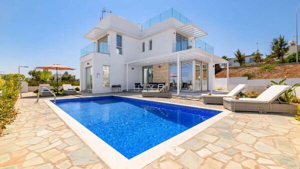 Mylos Lifestyle Seaview Villa #37: Buitenkanten, Buitenshuis, zwembad