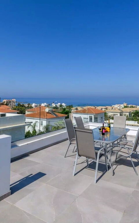 Mylos Lifestyle Seaview Villa #15: Balkon / terras / patio