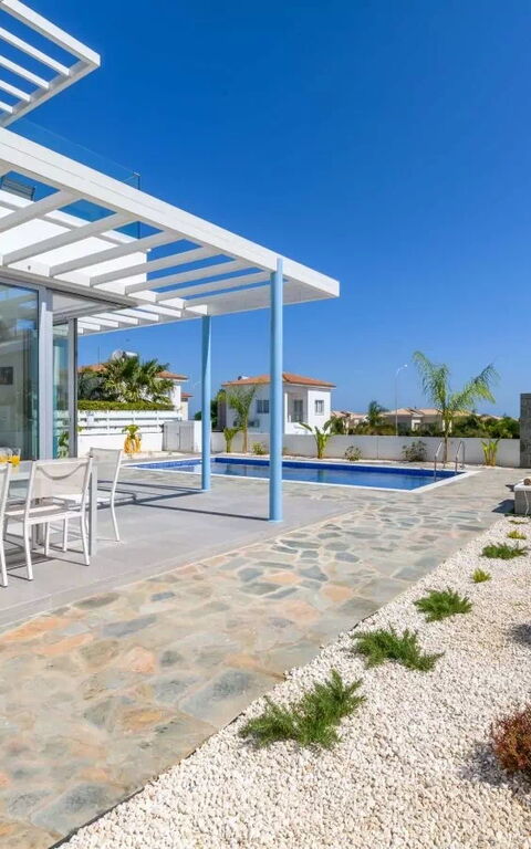 Mylos Lifestyle Seaview Villa #15: Balkon / terras / patio