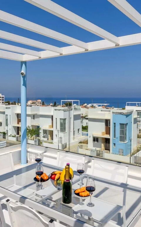 Mylos Lifestyle Seaview Villa #21: Balkon / terras / patio, Buitenkanten, Buitenshuis