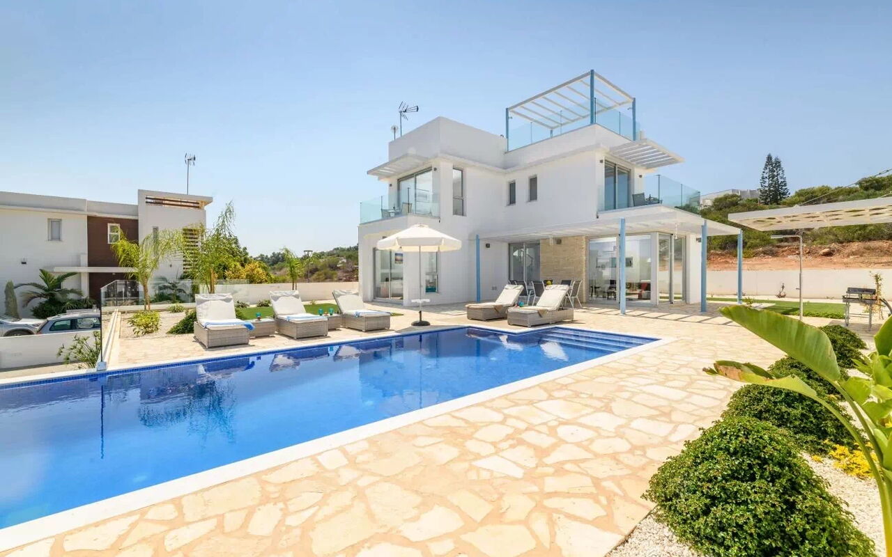 Mylos Lifestyle Seaview Villa #21: Buitenkanten, Buitenshuis, zwembad