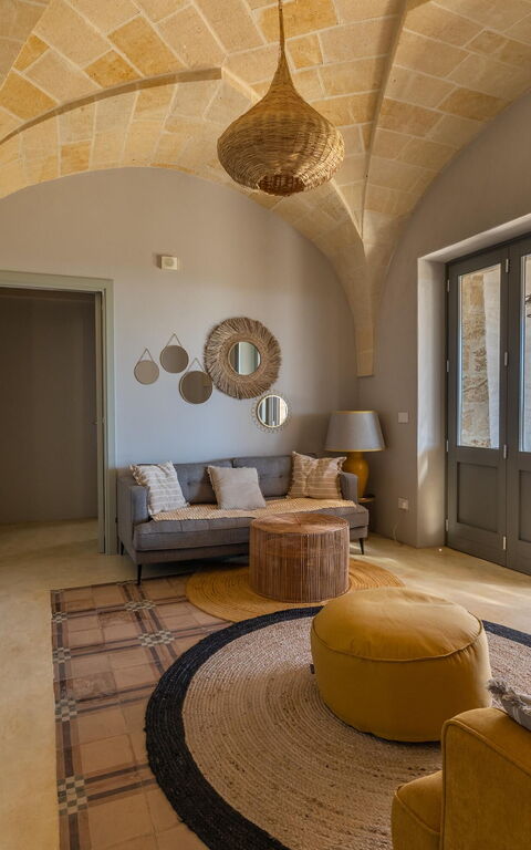 Villa del Cedro: Woonkamer