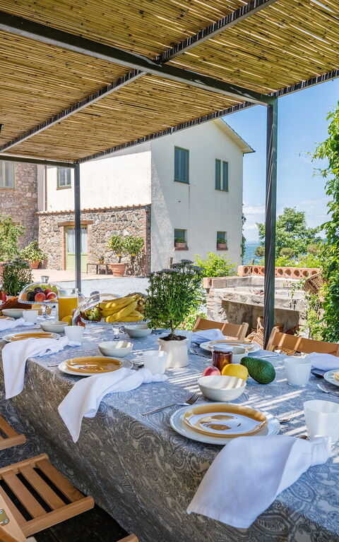Villa a Casa di Giovanni: Balkon / terras / patio, Buitenkanten, Buitenshuis
